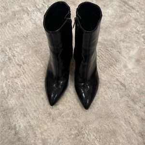 Sam Edelman Black patent leather Pointed Toe Ankle Boots